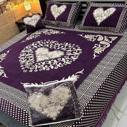 Velvet Bed Sheet Set 4PC