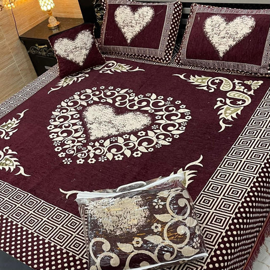 Velvet Bed Sheet Set 4PC