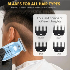 Daling Transparent LCD Electric Hair Trimmer | USB Rechargeable | Professional Grooming | FR-D-8268