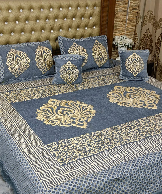 Velvet Bed Sheet Set 5PC