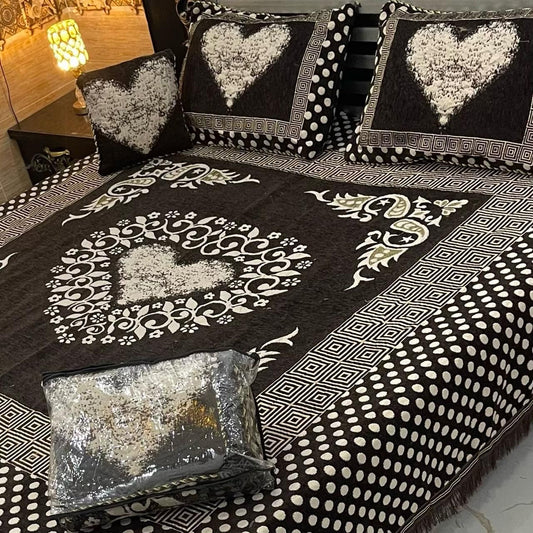 Velvet Bed Sheet Set 4PC