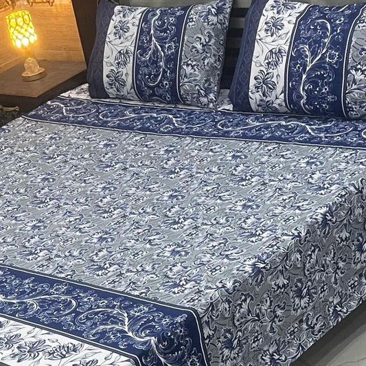 CRYSTAL COTTON BEDSHEET SET - 3 PCS (PREMIUM)