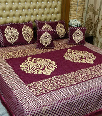Velvet Bed Sheet Set 5PC