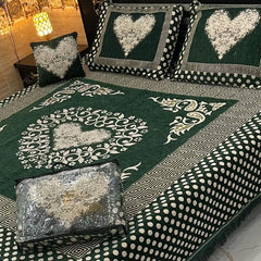 Velvet Bed Sheet Set 4PC