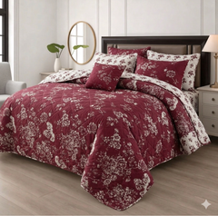 RISY KING COMFORTER SET- 7 PCS