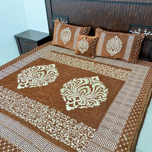 Velvet Bed Sheet Set 5PC