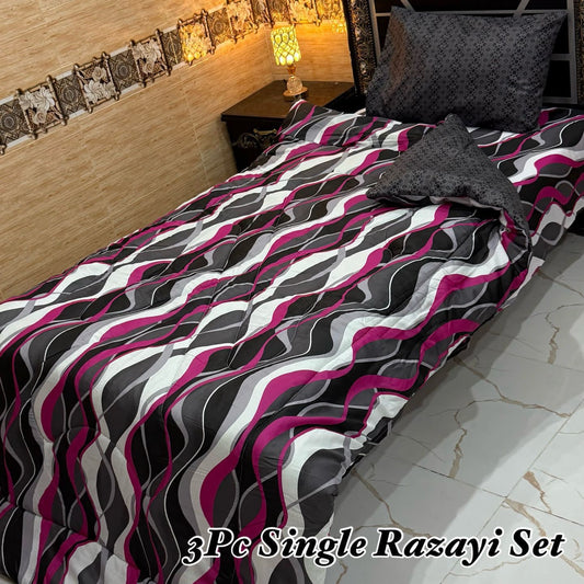 WINTER SINGLE RAZAI SET – 3 PCS