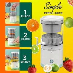 Portable Electric Citrus Juicer | USB Rechargeable Hands-Free Fruit Extractor for Fresh Juice Anywhere