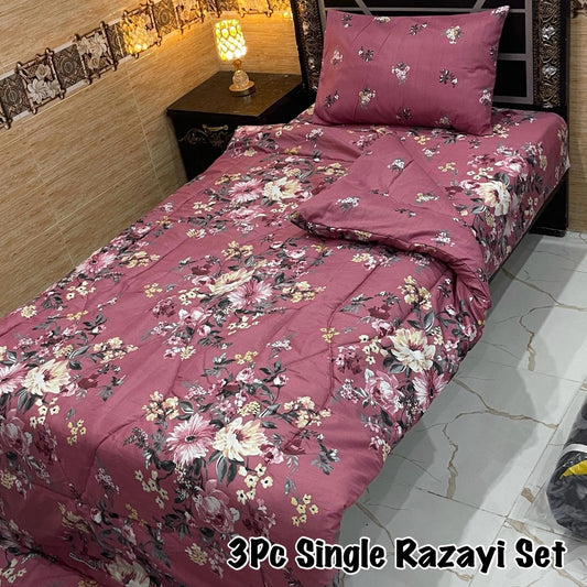 WINTER SINGLE RAZAI SET – 3 PCS