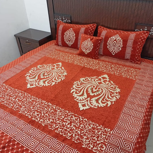 Velvet Bed Sheet Set 5PC