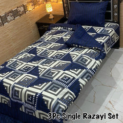 WINTER SINGLE RAZAI SET – 3 PCS  (500 GSM Heavy Filling)