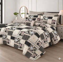 TARTU KING COMFORTER SET- 7 PCS