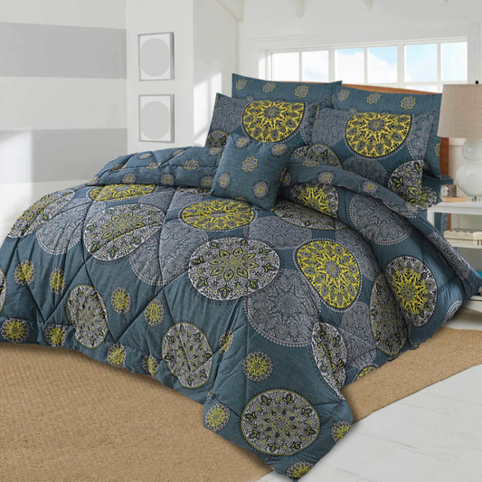 ORCHID SUMMER COMFORTER SET- 7 PCS