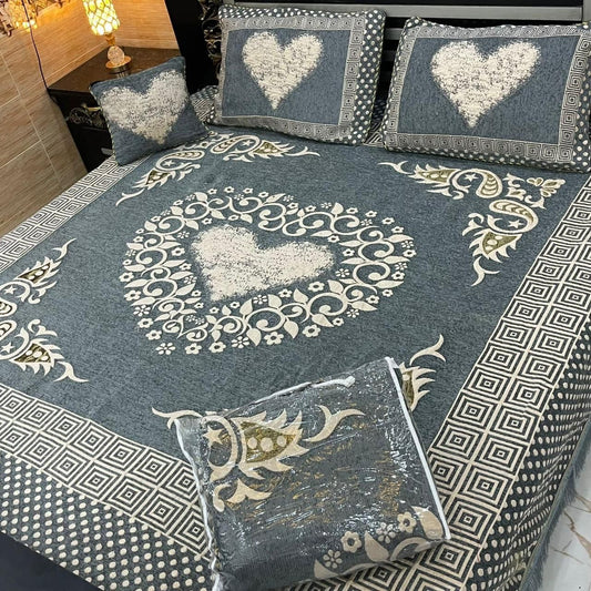 Velvet Bed Sheet Set 4PC