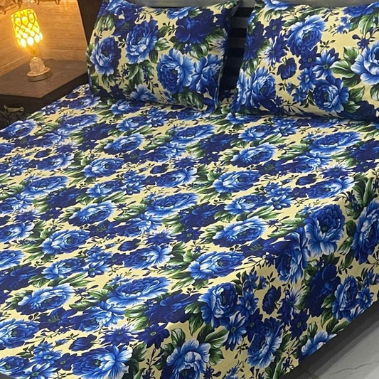 CRYSTAL COTTON BEDSHEET SET - 3 PCS (PREMIUM)