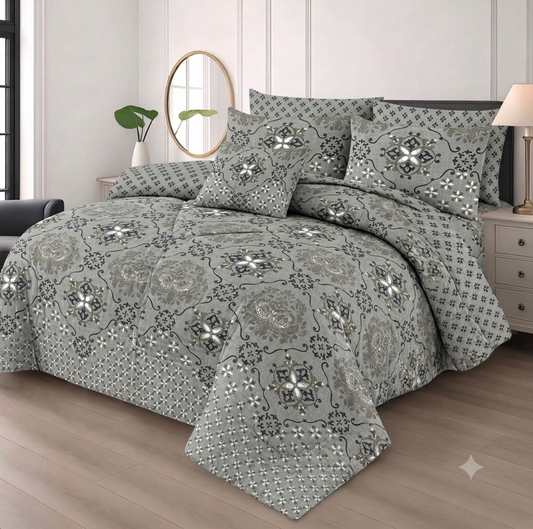 PANSY KING COMFORTER SET 7 PCS