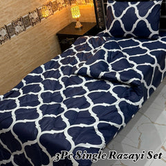 WINTER SINGLE RAZAI SET – 3 PCS  (500 GSM Heavy Filling)