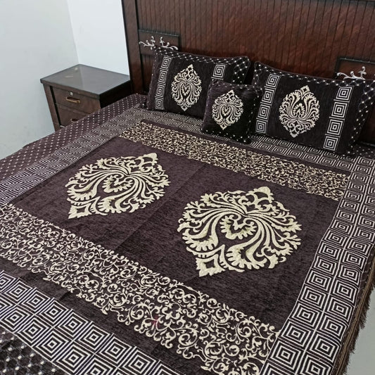 Velvet Bed Sheet Set 5PC