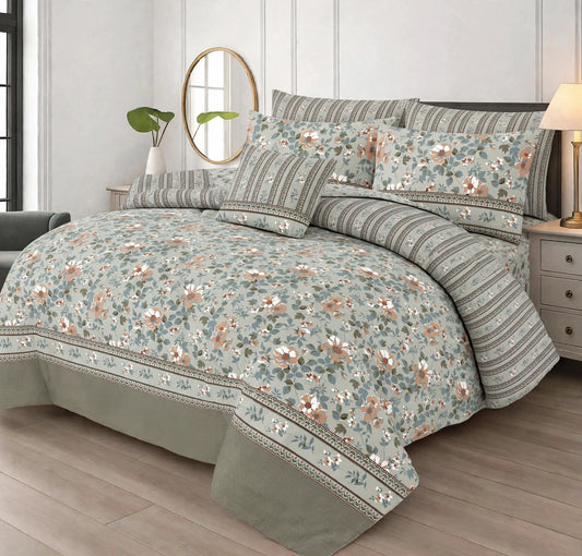 SAGE HERITAGE KING COMFORTER SET - 7 PCS