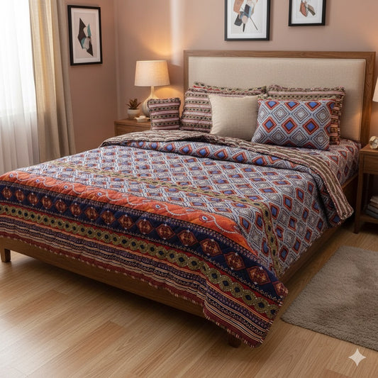 7 PCS COTTON COMFORTER SET 7 PCS - D601