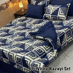 WINTER RAZAI SET – 6 PCS # 8205  (Heavy Filling)