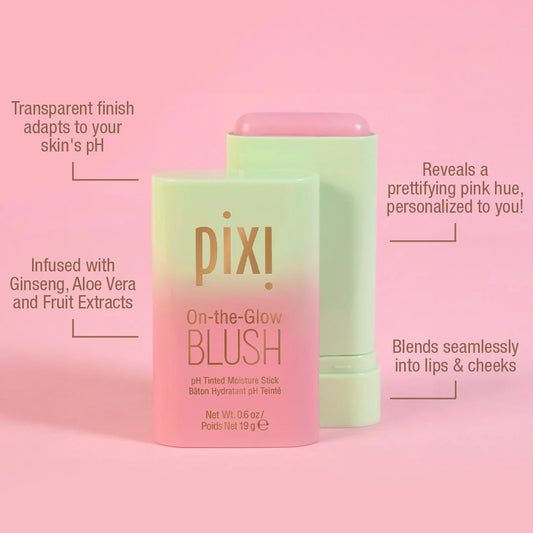 Pixi On-the-Glow Blush CheekTone Multi-Use pH Reactive Balm for Cheeks and Lips