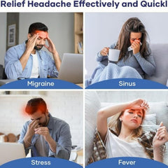 Headache Relief Gel Cap Hot Cold Therapy | Migraine, Tension & Puffy Eyes Relief
