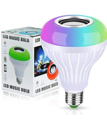 2-in-1 Smart LED Bulb + Bluetooth Speaker | RGB Light + Remote Control