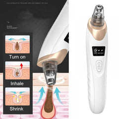 Blackhead Suction Remover Portable Pore Cleaner with LED Display and Multiple Suction Levels