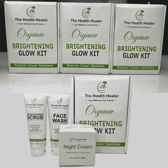 Brightening Glow Kit by The Health Healer | Face Wash, Scrub & Night Cream Set