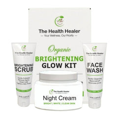 Brightening Glow Kit by The Health Healer | Face Wash, Scrub & Night Cream Set