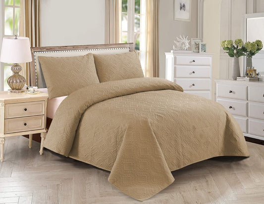 PLAIN COMFORTER SET - 3 PCS