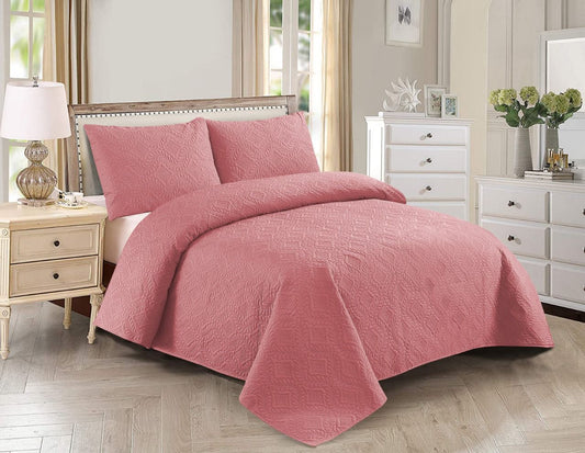 PLAIN COMFORTER SET - 3 PCS