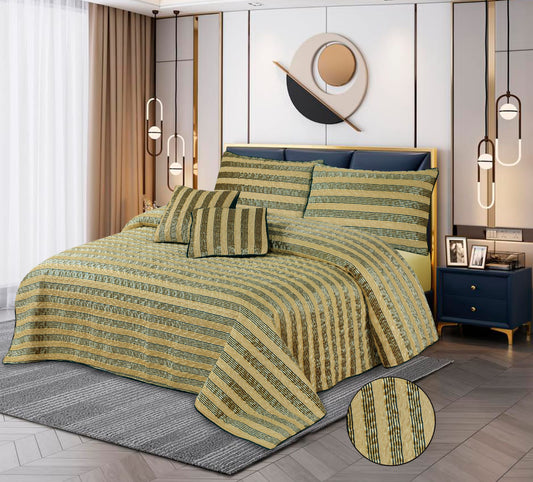 CHIVES QUILTED BEDSPREAD SET - 5 PCS