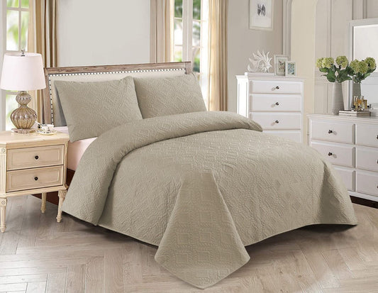 PLAIN COMFORTER SET - 3 PCS