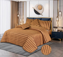 GINSEN QUILTED BEDSPREAD SET - 5 PCS