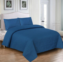 PLAIN COMFORTER SET - 3 PCS