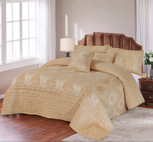 GASTERIA QUILTED BEDSPREAD SET - 5 PCS