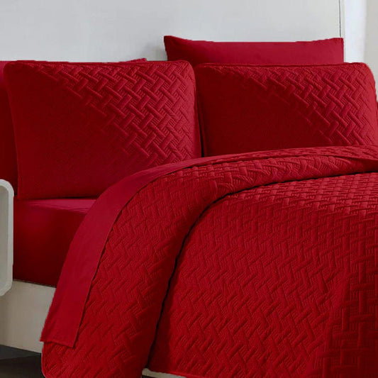 PLAIN COMFORTER SET - 3 PCS