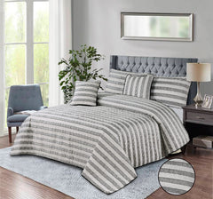 FIG QUILTED BEDSPREAD SET - 5 PCS